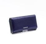 Angela Moretti sötétkék / lakk / krokkómintás mágnes patentos hátul lehajtós de33-23-3