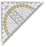 KOH-I-NOOR átlátszó háromszög szögmérővel 45/113