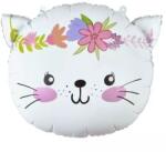 Godan Cica virágkoszorúval fólia lufi - 44 x 35 cm (BF-HKOT) - ejatekok