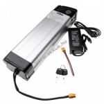 VHBW Helyettesítő Nyeregcső, üléscső akkumulátor + töltő e-kerékpárhoz, Li-Ion, 36V, 16.8Ah, ezüst