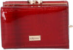 KROKOMANDER J11-009 piros lakk bőr keretes kicsi pénztárca