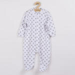 NEW BABY Baba kezeslábas New Baby Classic II szürke csillagokkal - babamamakozpont