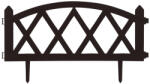 Hessa Bordura Gardulet Decorativ Plastic pentru Gazon sau Flori, Dimensiuni 60x24cm, Negru (11474A)