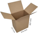  Boros kartondoboz (6 db palackhoz) - 314x221x367 mm