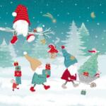 PPD Karácsonyi mintás papírszalvéta 33x33cm, 20db-os In the House