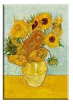 Fridolin Hűtőmágnes - Van Gogh: Napraforgók