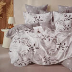 idealisotthon 3 részes krepp ágynemű garnitúra - szürke virágos (IO-SY-BL-CR-KP03-3-05)