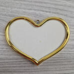  Öntapadós arany keret hímzéshez - szív
