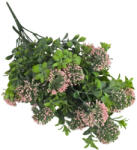  Gömbvirág csokor fehér 2db/csomag - virágdekorációhoz és koszorúhoz