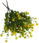  Gömbvirág csokor sárga 2db/csomag - virágdekorációhoz és koszorúhoz