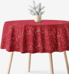 Goldea kör alakú terítő valencia - csillagok piroson Ø 240 cm