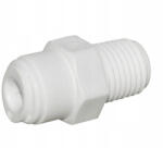 Klarwod Sp. z o. o Egyenes külsőmenetes bekötő-idom fordított ozmózishoz 1/4" cső x 1/4" menet Q-MC0404 (Q-MC0404)