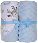 DuetBaby Kifogó törölköző babatakaróval szett KÉK ERDEI ÁLLATOK (DB547-EA)