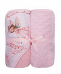 DuetBaby Kifogó törölköző babatakaróval szett RÓZSASZÍN Tündér (DB547-RT)
