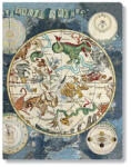 Paperblanks fűzött notesz A6 CB1445-5 Celestial Planisphere, Early Cartography kockás