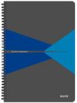 Leitz Caiet Leitz Office, carton laminat, FSC, reciclabil, A4, 90 coli, cu spira, matematica, albastru (SL464735)