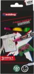 edding Set markere Edding 6900 X Multi, 3 bucati, vopsea acrilica, varf tesit 2-10 mm, culori rosu, galben, verde (ED690003)