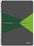Leitz Caiet Leitz Office, carton laminat, FSC, reciclabil, A4, 90 coli, cu spira, matematica, verde (SL464755)