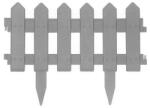 Hessa Bordura Gardulet Decorativ Plastic pentru Gazon sau Flori, Dimensiuni 40x30cm, Gri (11471B)
