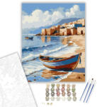  Atlanti-óceán Partja Halászhajókkal - számfestő készlet - 40×50 cm (Keretre feszítve)