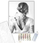  Pillangó kisasszony - számfestő készlet - 40×50 cm (Keretre feszítve)