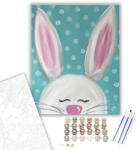 Számfestő Nyuszifül - húsvéti számfestő készlet - 40×50 cm (Keretre feszítve) (husvet35-40X50-KF)