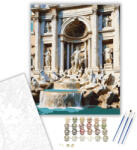  Római Trevi-kút - számfestő készlet - 40×50 cm (Keretre feszítve)