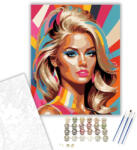 Számfestő Színes Pop Art Portré - számfestő készlet - 60×70 cm (Keretre feszítve) (crea7269-60X70-KF)
