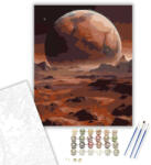  Mars Felszíne és Phobos - számfestő készlet - 40×50 cm (Keretre feszítve)