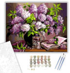  Orgona Virág - számfestő készlet - 40×50 cm (Keretre feszítve)