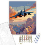  Modern Vadászgép Függőleges Felszállása - számfestő készlet - 40×50 cm (Keretre feszítve)