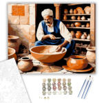 Számfestő Safi Kerámiaművészete - számfestő készlet - 40×50 cm (Keretre feszítve) (crea6985-40X50-KF)