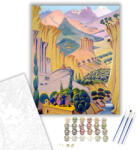  Sivatagi Völgy - számfestő készlet - 40×50 cm (Keretre feszítve)