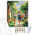 Számfestő Húsvéti Tojásvadászat Gyermekekkel - számfestő készlet - 40×50 cm (Keretre feszítve) (crea6410-40X50-KF)