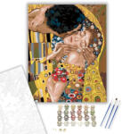  A csók - számfestő készlet - 40×50 cm (Keretre feszítve)