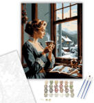  Téli Elmélkedés - számfestő készlet - 40×50 cm (Keretre feszítve)