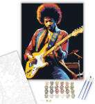  Legendás Gitáros Portré - számfestő készlet - 40×50 cm (Keretre feszítve)