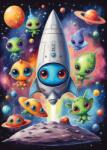 Yazz - Puzzle Extratereștrii - 1 000 piese Puzzle