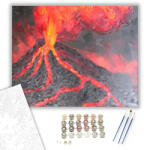 Számfestő Vulkánkitörés - számfestő készlet - 40×50 cm (Keretre feszítve) (crea1040-40X50-KF)