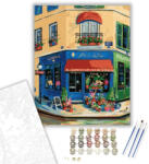  Virág bolt - számfestő készlet - 40×50 cm (Keretre feszítve)