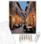  Bolognai Esti Hangulat - számfestő készlet - 40×50 cm (Keretre feszítve)