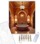 Számfestő Marokkói Hammam Belső Tere - számfestő készlet - 40×50 cm (Keretre feszítve) (crea6989-40X50-KF)