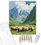  Picos de Europa Hegyi Táj - számfestő készlet - 40×50 cm (Keretre feszítve)