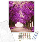 Számfestő Virágzó fasor - számfestő készlet - 40×50 cm (Keretre feszítve) (crea1119-40X50-KF)