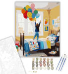  Születésnapi Reggel Gyermekkel - számfestő készlet - 40×50 cm (Keretre feszítve)