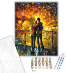 Számfestő Szerelmesek a Hídon - számfestő készlet - 40×50 cm (Keretre feszítve) (tarro018-40X50-KF)