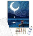  Van Gogh estje - számfestő készlet - 40×50 cm (Keretre feszítve)