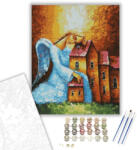 Számfestő Angyali védelem - számfestő készlet - 40×50 cm (Keretre feszítve) (crea231-40X50-KF)