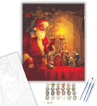 Számfestő Télapó - számfestő készlet - 40×50 cm (Keretre feszítve) (6564-40X50-KF)