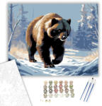  Rozsomák a Havas Tundrán - számfestő készlet - 40×50 cm (Keretre feszítve)